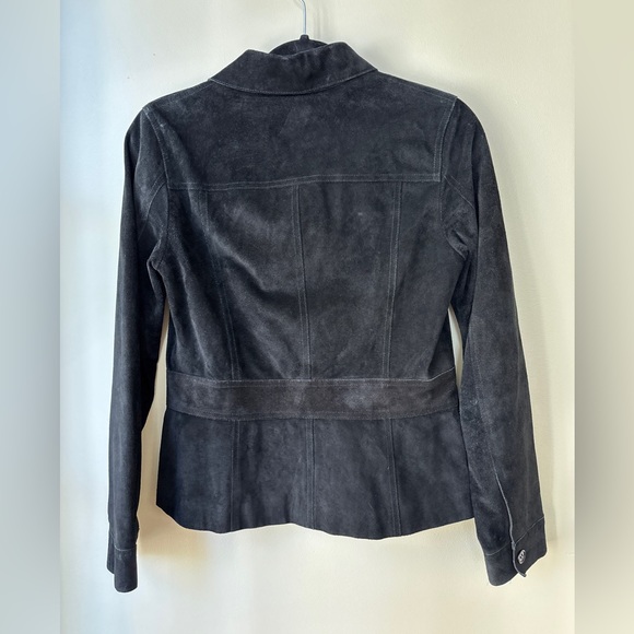 Theory Black Suede Jacket - Picture 2 of 10